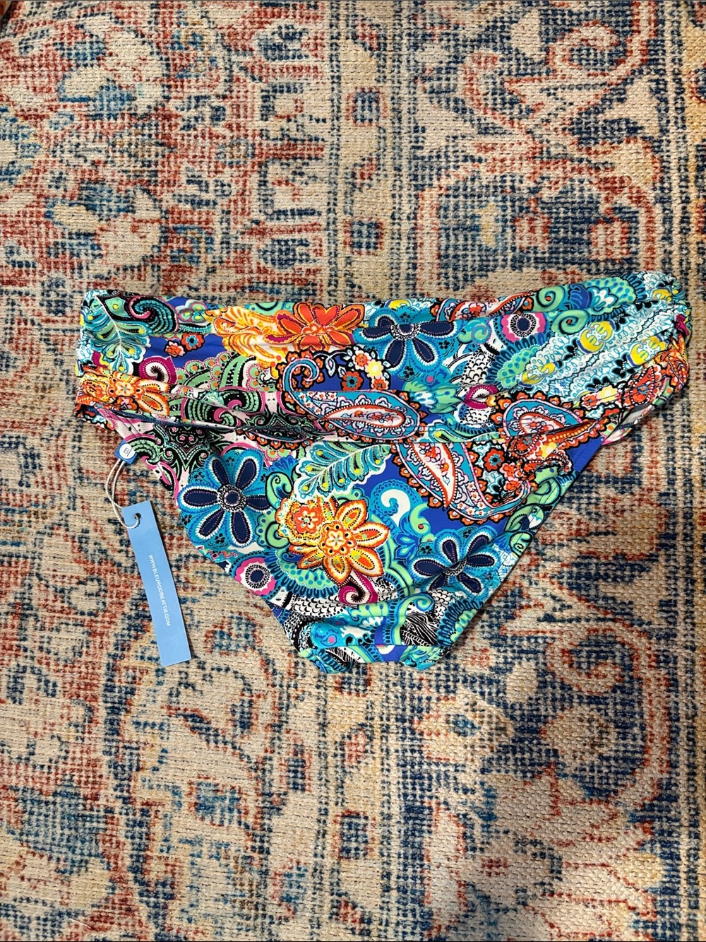 Bleu Rod Beattie Let Loose Sarong Hipster Bikini Bottoms SZ 4 NWT - Picture 4 of 5